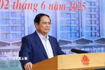 Thủ tướng Phạm Minh Chính chủ trì Hội nghị triển khai Nghị quyết của Quốc hội về thí điểm một số cơ chế, chính sách đặc thù phát triển nhà ở xã hội. (Ảnh: Dương Giang/TTXVN)