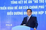 Thủ tướng Phạm Minh Chính phát biểu tại Hội nghị tổng kết Đề án hỗ trợ phụ nữ khởi nghiệp. (Ảnh: Dương Giang/TTXVN)