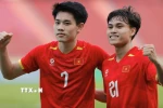 U22 Việt Nam quyết thắng, giành vé vào chung kết bóng đá nam SEA Games 33. (Ảnh: Minh Quyết/ TTXVN)
