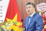 Chủ tịch Liên hiệp các tổ chức hữu nghị Việt Nam Phan Anh Sơn phát biểu tại buổi Gặp gỡ. (Ảnh: Hải Ngọc/TTXVN)