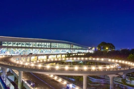 Nhà ga T3 sân bay Tân Sơn Nhất sẵn sàng phục vụ hành khách. (Ảnh: T.Q/Vietnam+)