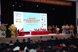 Quang cảnh Đại hội toàn quốc Hiệp hội Doanh nghiệp Khoa học và Công nghệ Việt Nam. (Ảnh: Vietnam+)