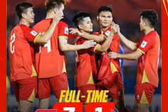 Đội tuyển Việt Nam giành chiến thắng 3-1 trước Nepal tại Vòng loại Asian Cup 2027. (Ảnh: VFF)