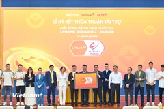 Ngân hàng Lộc Phát (LPBank) tiếp tục giữ vai trò là Nhà tài trợ chính của Giải Bóng đá Vô địch Quốc gia V-League 2025/26. (Ảnh: Việt Anh/Vietnam+)