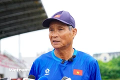 Huấn luyện viên Mai Đức Chung tự tin về lực lượng của Đội tuyển Nữ Việt Nam trước thềm SEA Games 33. (Ảnh: Việt Anh/Vietnam+)