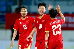 Đội tuyển Nữ Việt Nam giành chiến thắng tưng bừng 7-0 trước Malaysia ở trận ra quân SEA Games 33. (Ảnh: VFF)