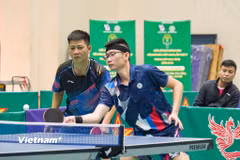 Giải vô địch bóng bàn quốc gia Báo Nhân Dân năm 2026 sẽ diễn ra từ ngày 8/8 đến 16/8 tại Hải Phòng (Ảnh: Việt Anh/Vietnam+)