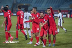 Đội tuyển Singapore giành quyền vào bán kết AFF Cup 2024 sau trận hòa 0-0 trên sân của Malaysia. (Ảnh: Việt Anh/Vietnam+)