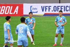 Đội tuyển Việt Nam hào hứng tập luyện trong buổi hội quân đầu tiên 