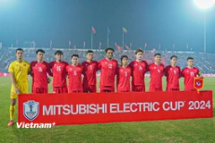 Sân Việt Trì sẽ là điểm tựa đưa Đội tuyển Việt Nam vào chung kết AFF Cup 2024? (Ảnh: Việt Anh/Vietnam+)