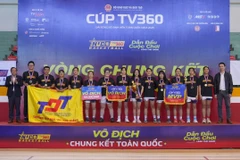 Các cô gái Trường Đại học Tôn Đức Thắng (TDTU) lên ngôi vô địch ở Giải Bóng rổ Sinh viên Toàn quốc 2025 – Cúp TV360. (Ảnh: vietcontent)