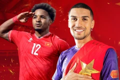 Đỗ Hoàng Hên (phải) sẽ sát cánh cùng Xuân Son trong màu áo đội tuyển Việt Nam ở đợt tập trung FIFA Days tháng 3/2026. (Ảnh: VFF)