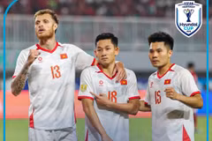 Hai Long (số 18) ghi bàn trong chiến thắng 3-0 của đội tuyển Việt Nam trước Indonesia. (Ảnh: ASEAN United FC)