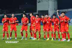 U23 Việt Nam cần ít nhất trận hòa để giành vé dự vòng chung kết U23 châu Á 2026. (Ảnh: Việt Anh/Vietnam+)