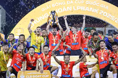 Câu lạc bộ Công an Thành phố Hồ Chí Minh vô địch Cúp Quốc gia Việt Nam 2025/26. (Ảnh: catphcmfc)