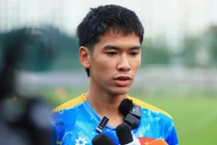 Tiền vệ Lê Văn Thuận là nhân tố thường xuyên mang đến sự đột biến trong lối chơi của tuyển U23 khi vào sân từ băng ghế dự bị. (Ảnh: Trọng Hiếu)