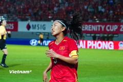 Đội tuyển Nữ Việt Nam nhận thất bại ở bán kết AFF Cup Nữ 2025. (Ảnh: Việt Anh/Vietnam+)