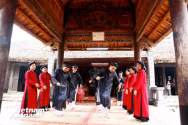 Hát Xoan là một di sản văn hóa phi vật thể quý giá của vùng đất Tổ Hùng Vương. (Ảnh: Mai Mai/Vietnam+)