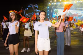 Dàn thí sinh Miss World 2026 đồng hành cùng ngày hội thể thao tại Khánh Hòa
