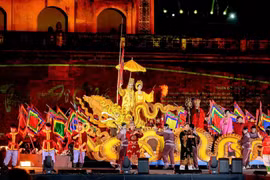 Chương trình nghệ thuật đậm sắc màu di sản văn hóa tại Hoàng Thành Thăng Long của mùa Festival Thăng Long-Hà Nội năm 2025. (Ảnh: BTC)