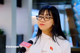 Đại biểu Quốc hội chuyên trách tỉnh Lâm Đồng, Ủy viên Ủy ban Khoa học, Công nghệ và Môi trường của Quốc hội Trịnh Thị Tú Anh. (Ảnh: Thùy Giang/Vietnam+)