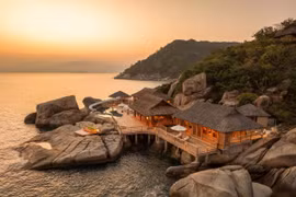 Khu nghỉ dưỡng Six Senses Ninh Van Bay. (Ảnh: CTV/Vietnam+)