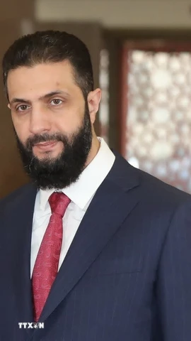 Tổng thống lâm thời Syria Ahmad al-Sharaa. (Ảnh: AA/TTXVN)