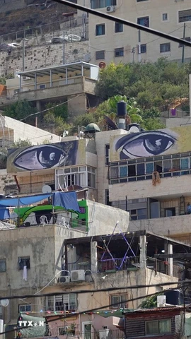 Quang cảnh khu phố Silwan ở Đông Jerusalem. (Ảnh: THX/TTXVN)