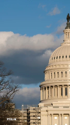 Tòa nhà Quốc hội Mỹ ở Washington, DC. (Nguồn: THX/TTXVN)