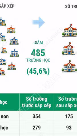 Tuyên Quang giảm 45,6% số cơ sở giáo dục công lập sau sắp xếp