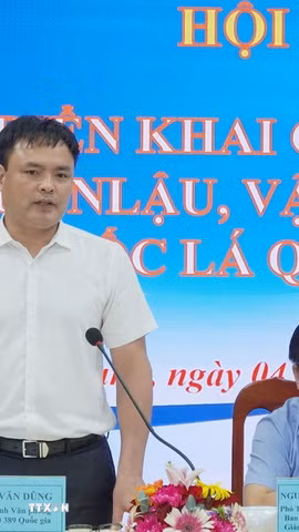 Ông Đặng Văn Dũng, Phó Chánh Văn phòng Thường trực Ban Chỉ đạo 389 quốc gia phát biểu. (Ảnh: Văn Sĩ/TTXVN)