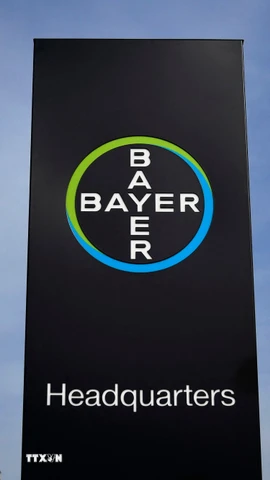 Trụ sở tập đoàn dược phẩm và hóa chất Bayer tại Leverkusen, Đức. (Ảnh: AFP/TTXVN)
