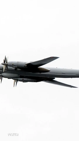 Máy bay trinh sát Tupolev TU-142 của Nga. (Ảnh: AFP/TTXVN)