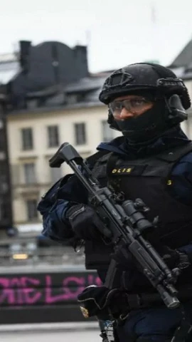 Cảnh sát Thụy Điển. (Ảnh: AFP)