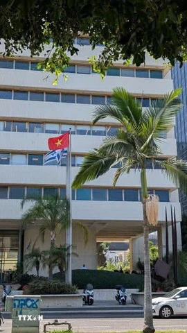 Đại sứ quán Việt Nam tại Tel Aviv. (Ảnh Đức Trung/TTXVN)