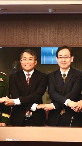 Đối thoại cấp Thứ trưởng Ngoại giao - Quốc phòng Việt Nam - Nhật Bản (2+2) lần thứ nhất. (Ảnh: BQP)