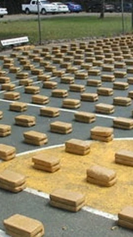 Số lượng ma túy được lực lượng Panama thu giữ trong một chiến dịch truy quét. (Ảnh: insightcrime)