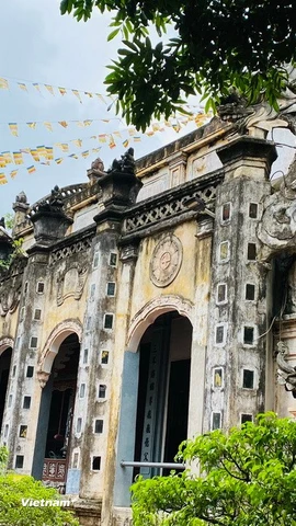 Kiến trúc mái vòm độc đáo của Chùa Cổ Lễ. (Ảnh: Bích Hằng/Vietnam+)