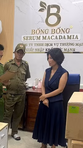 Cơ quan Cảnh sát điều tra Công an tỉnh Đắk Lắk thi hành lệnh khám xét khẩn cấp đối với bị can Nguyễn Thị Lựu. (Nguồn: Trang thông tin điện tử Công an tỉnh Đắk Lắk)