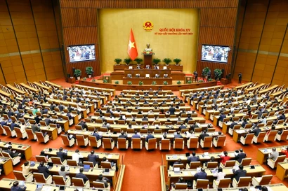 Quốc hội thảo luận về tháo gỡ vướng mắc trong hoạt động khoa học, công nghệ và đổi mới sáng tạo. (Nguồn: TTXVN)