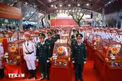 Hàng nghìn người dân xúc động tiễn đưa 731 Anh hùng liệt sĩ về Nghĩa trang liệt sĩ Thành phố Hồ Chí Minh