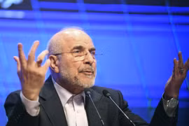 Chủ tịch Quốc hội Iran Mohammad Bagher Ghalibaf phát biểu tại Tehran. (Ảnh tư liệu: THX/TTXVN)
