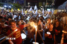 Binh sĩ Israel được triển khai tại Dải Gaza. (Ảnh: THX/TTXVN)