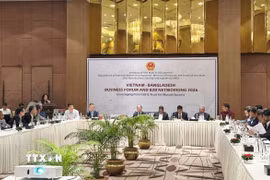 Diễn đàn giao thương doanh nghiệp Việt Nam-Bangladesh và kết nối giao thương B2B 2026. (Ảnh: TTXVN phát)