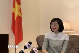Đại sứ Tôn Thị Ngọc Hương, Trưởng Phái đoàn Đại diện Thường trực Việt Nam tại ASEAN. (Ảnh: Lê Minh Hưởng/TTXVN)
