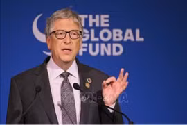 Tỷ phú Bill Gates phát biểu tại một sự kiện ở New York, Mỹ. (Ảnh: AFP/TTXVN)