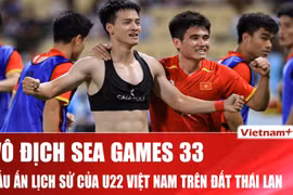 Khoảnh khắc vỡ òa của U22 Việt Nam sau màn ngược dòng kinh điển trước U22 Thái Lan