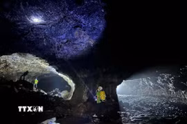 Hệ thống hang động núi lửa với những dấu tích địa chất đặc trưng tại Công viên Địa chất toàn cầu UNESCO Đắk Nông (tỉnh Lâm Đồng). (Ảnh: TTXVN phát)