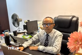Tiến sỹ Lê Xuân Sang, Phó Viện trưởng Viện Kinh tế Việt Nam và Thế giới. (Ảnh: Diệu Thúy/TTXVN)