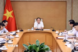Phó Thủ tướng Lê Tiến Châu phát biểu. (Ảnh: An Đăng/TTXVN)